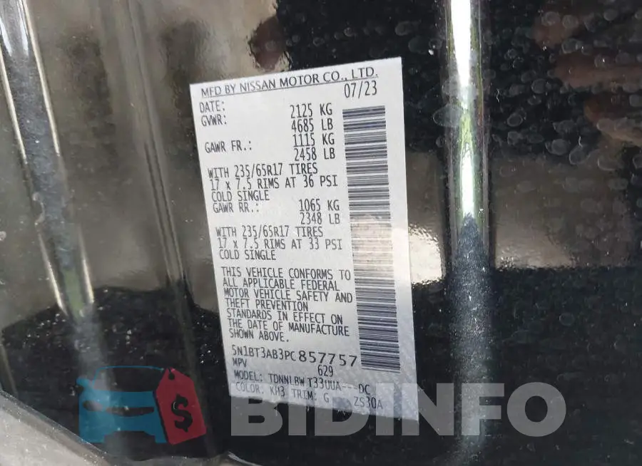 5N1BT3AB3PC857757 Photo# 9