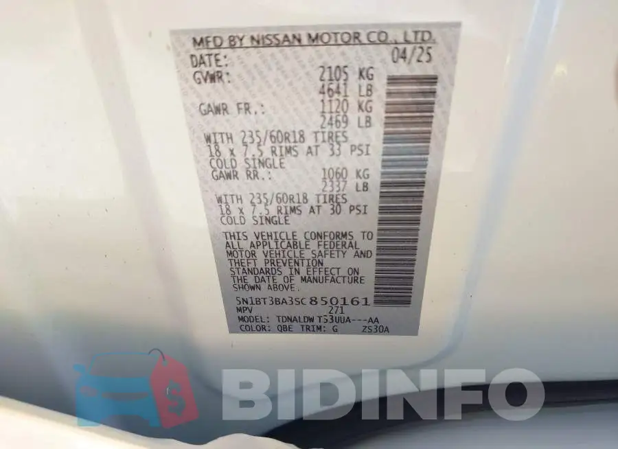 5N1BT3BA3SC850161 Photo# 9