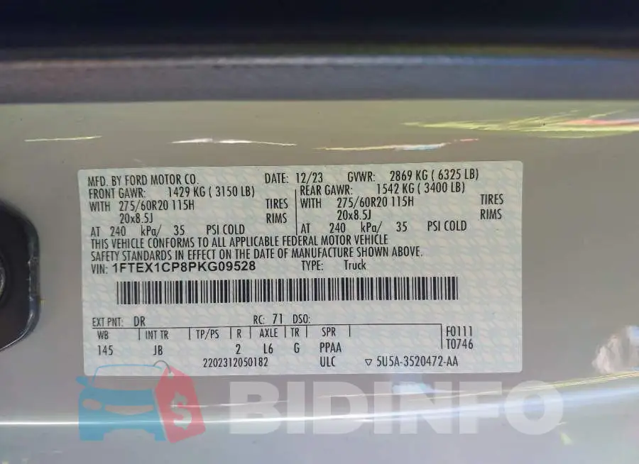 1FTEX1CP8PKG09528 Photo# 9