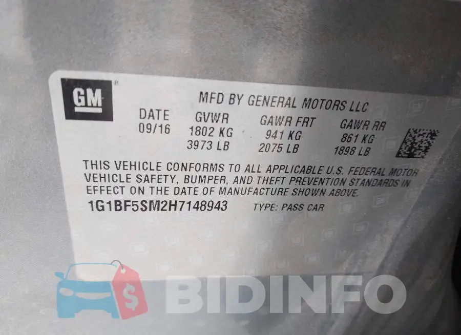 1G1BF5SM2H7148943 Photo# 9