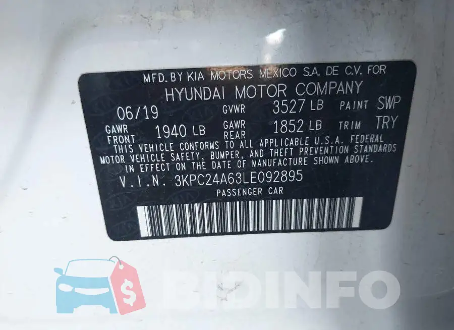3KPC24A63LE092895 Photo# 9