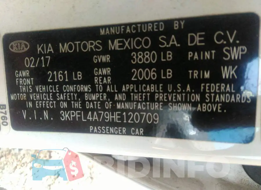 3KPFL4A79HE120709 Photo# 9