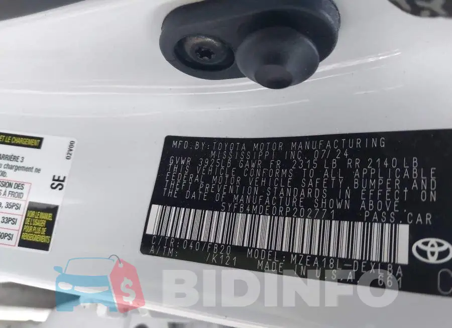 5YFB4MDE0RP202771 Photo# 9