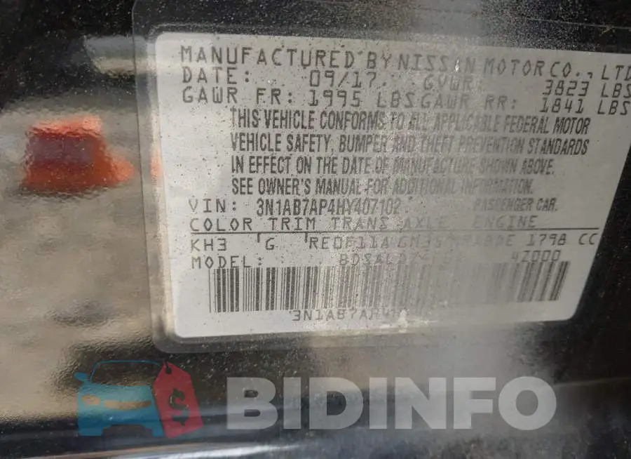 3N1AB7AP4HY407102 Photo# 9