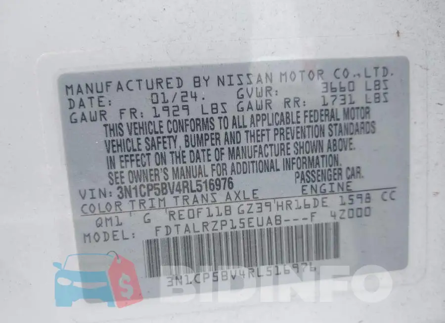 3N1CP5BV4RL516976 Photo# 9