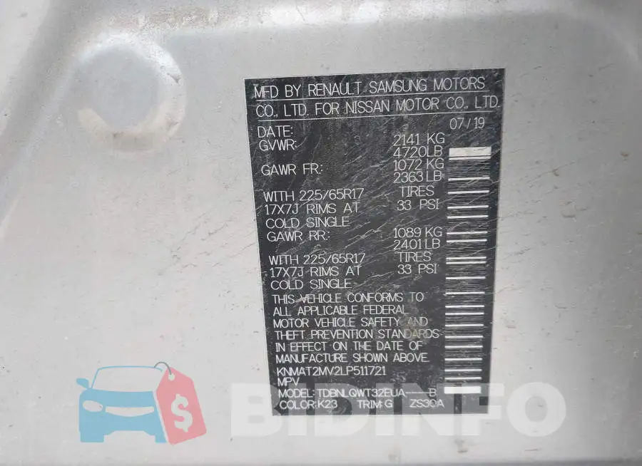 KNMAT2MV2LP511721 Photo# 9