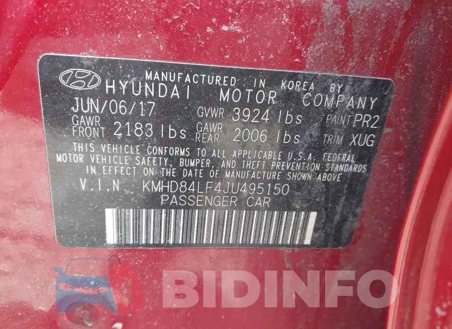 KMHD84LF4JU495150 Photo# 9