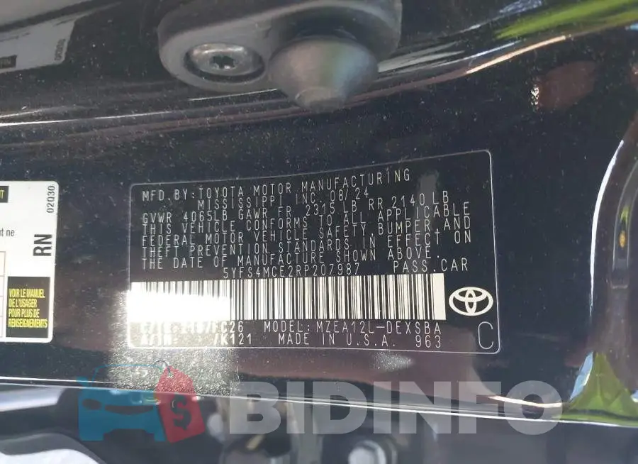 5YFS4MCE2RP207987 Photo# 9