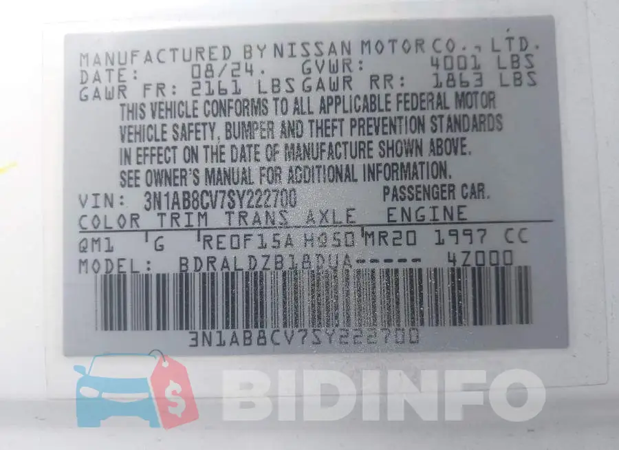 3N1AB8CV7SY222700 Photo# 9