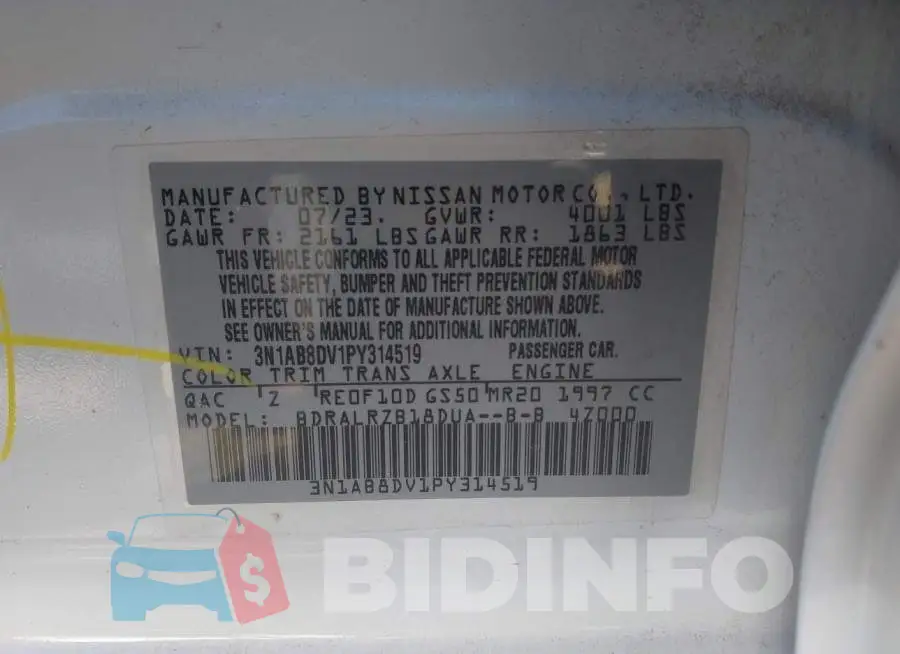 3N1AB8DV1PY314519 Photo# 9