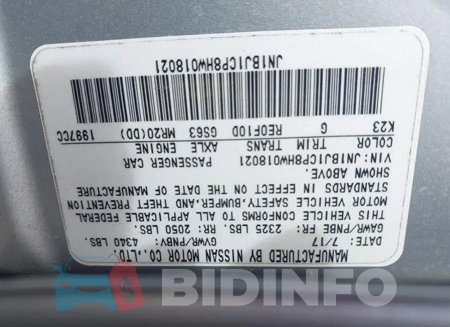 JN1BJ1CP8HW018021 Photo# 9