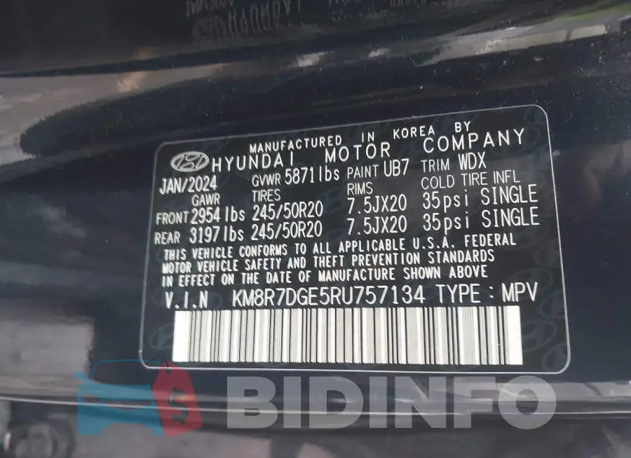 KM8R7DGE5RU757134 Photo# 9