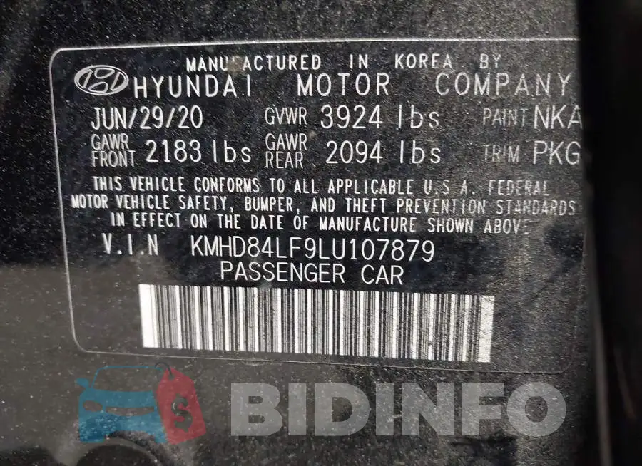 KMHD84LF9LU107879 Photo# 9