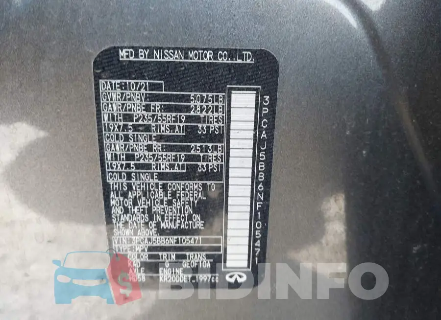 3PCAJ5BB6NF105471 Photo# 9