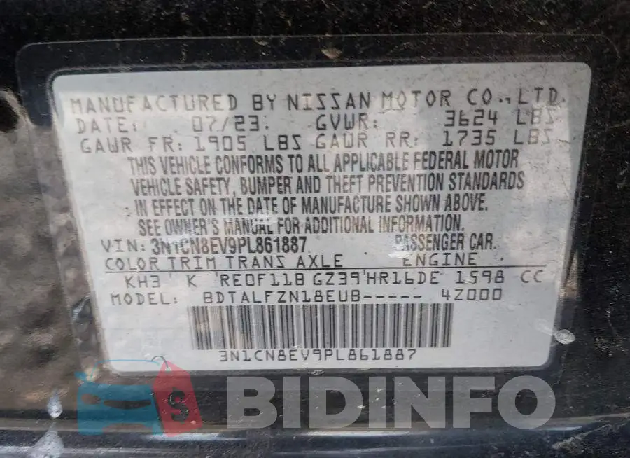 3N1CN8EV9PL861887 Photo# 9