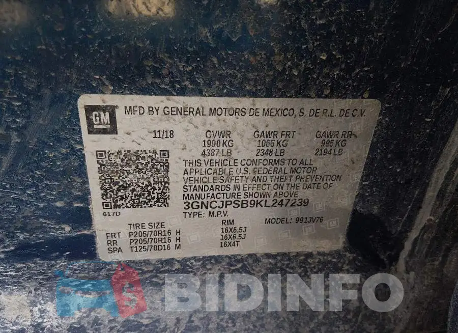 3GNCJPSB9KL247239 Photo# 9