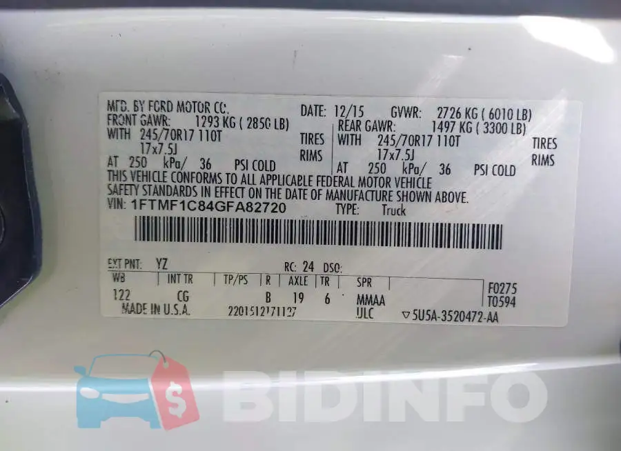 1FTMF1C84GFA82720 Photo# 9