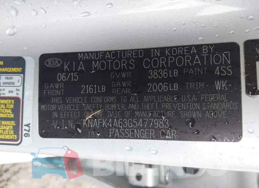 KNAFK4A63G5477983 Photo# 9