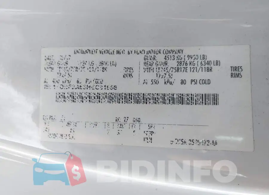 1FDBF2A63HEC81856 Photo# 9