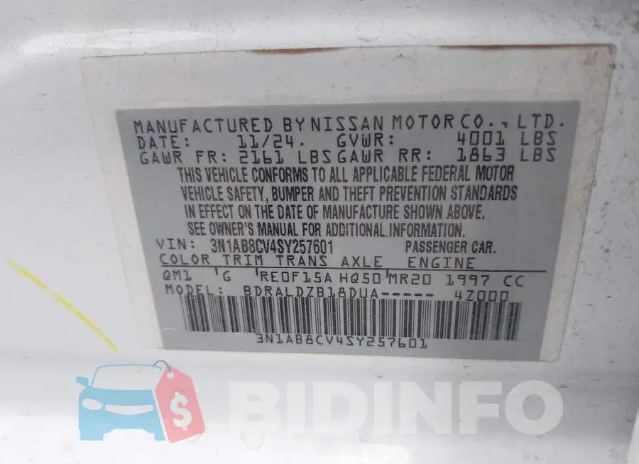 3N1AB8CV4SY257601 Photo# 9