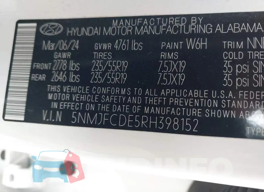 5NMJFCDE5RH398152 Photo# 9