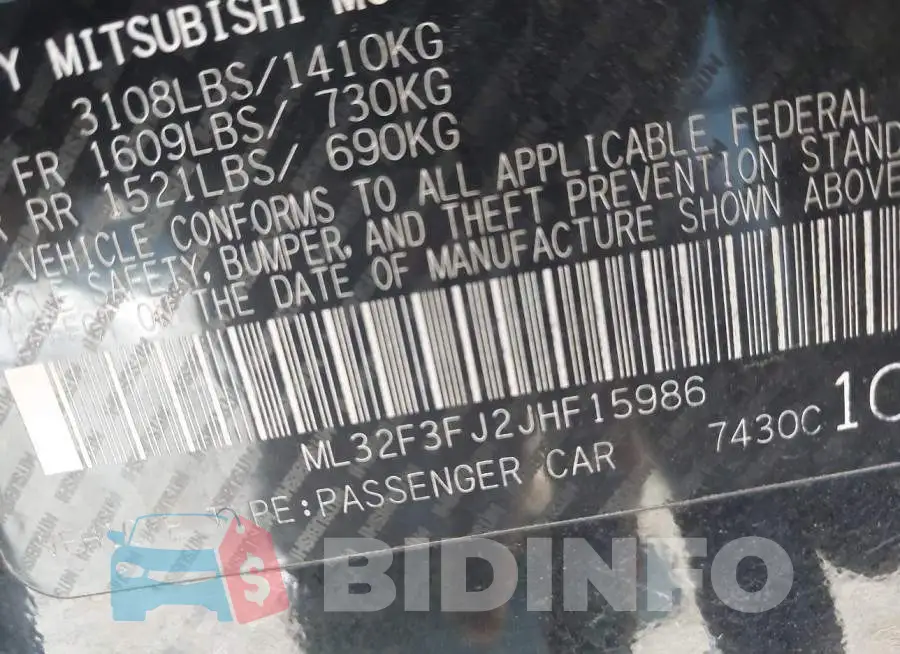 ML32F3FJ2JHF15986 Photo# 9