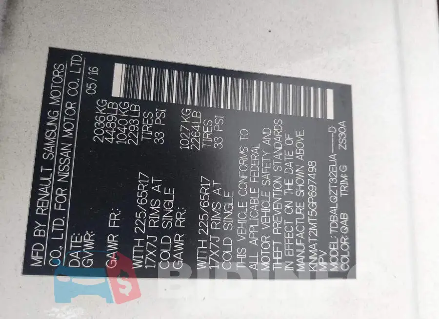 KNMAT2MT5GP697498 Photo# 9
