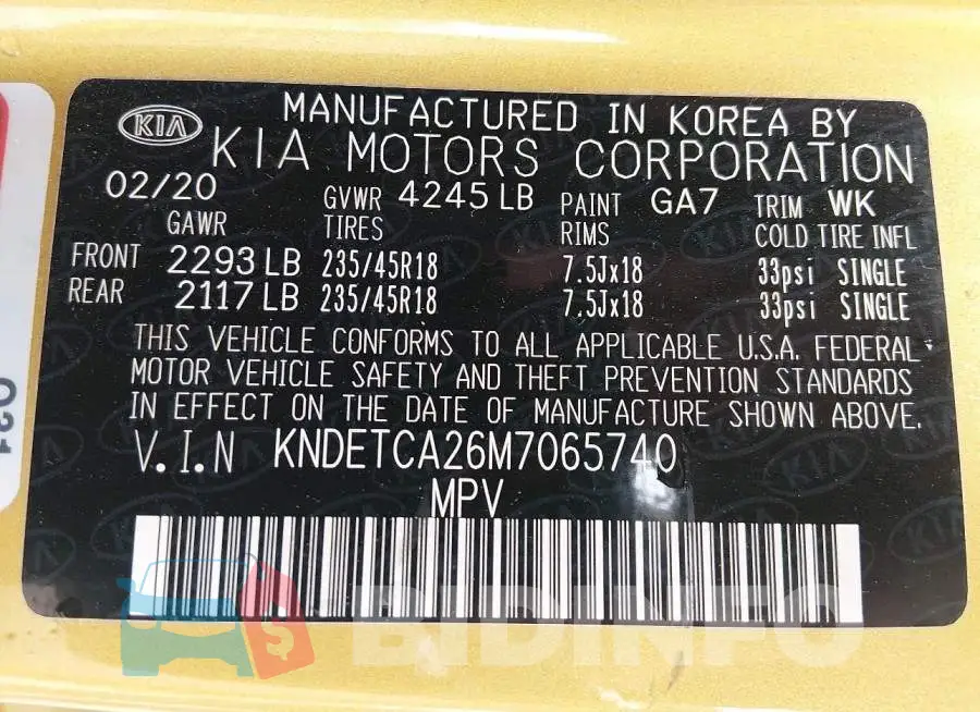 KNDETCA26M7065740 Photo# 9