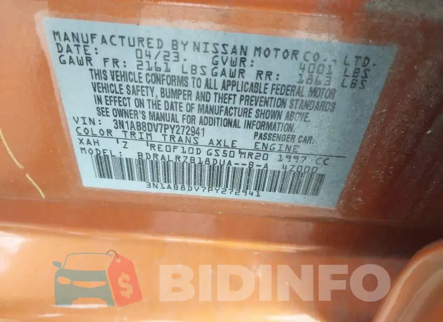 3N1AB8DV7PY272941 Photo# 9