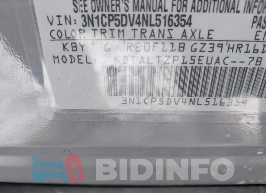 3N1CP5DV4NL516354 Photo# 9