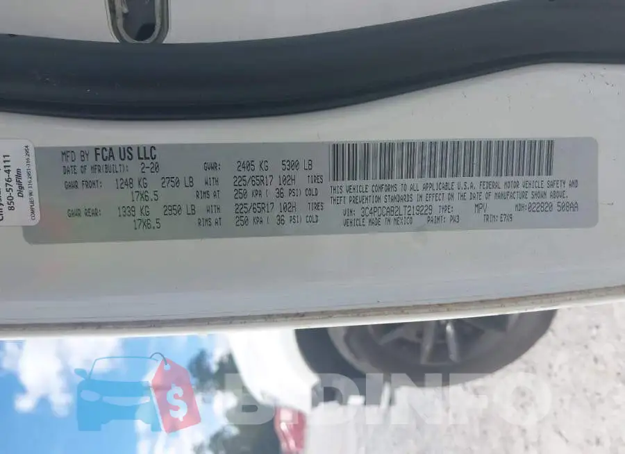 3C4PDCAB2LT219229 Photo# 9