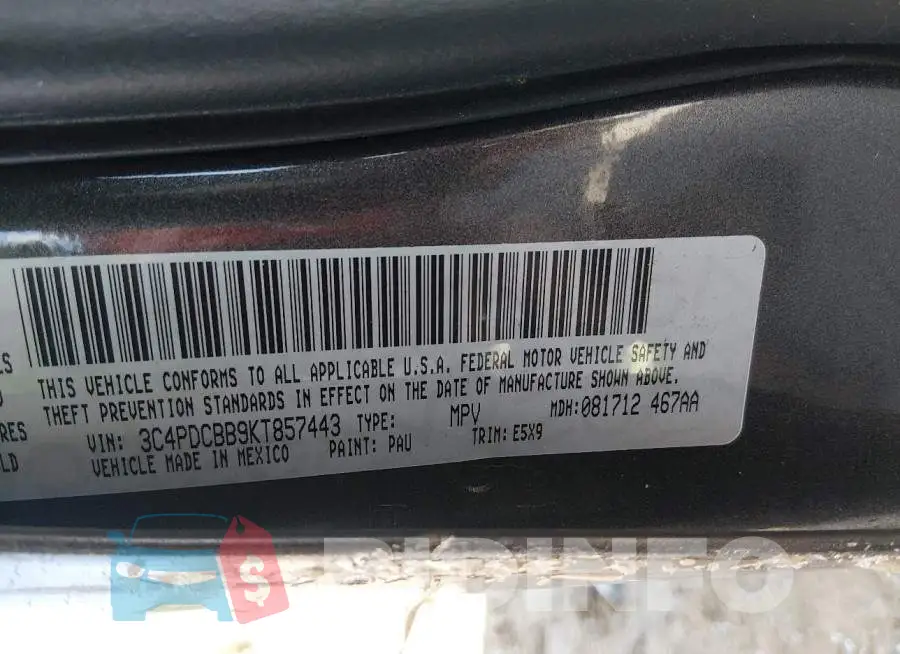 3C4PDCBB9KT857443 Photo# 9
