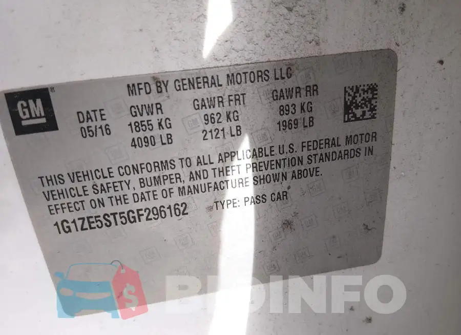 1G1ZE5ST5GF296162 Photo# 9
