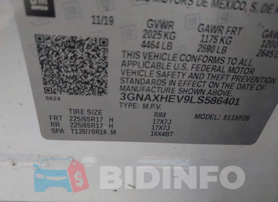 3GNAXHEV9LS586401 Photo# 9