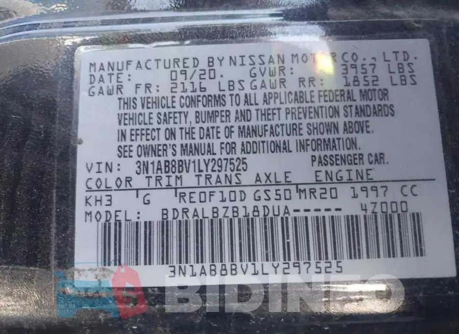 3N1AB8BV1LY297525 Photo# 9
