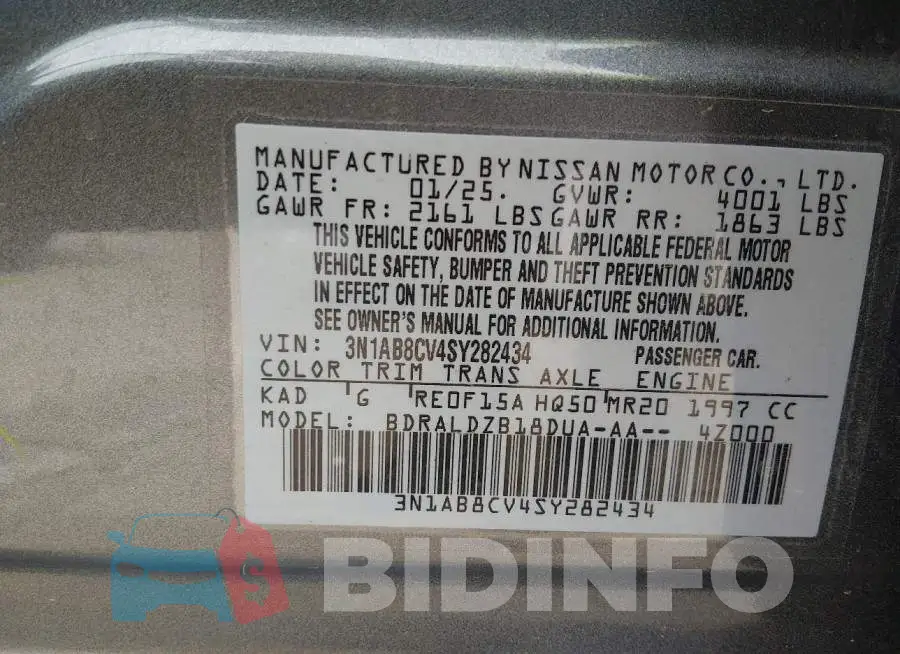 3N1AB8CV4SY282434 Photo# 9