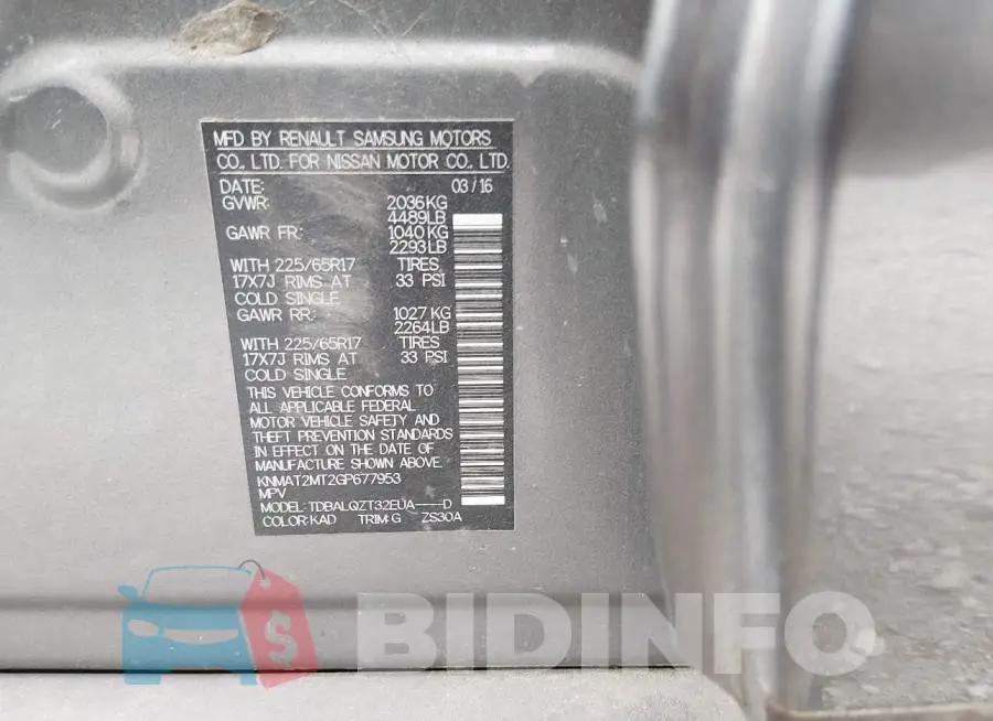 KNMAT2MT2GP677953 Photo# 9