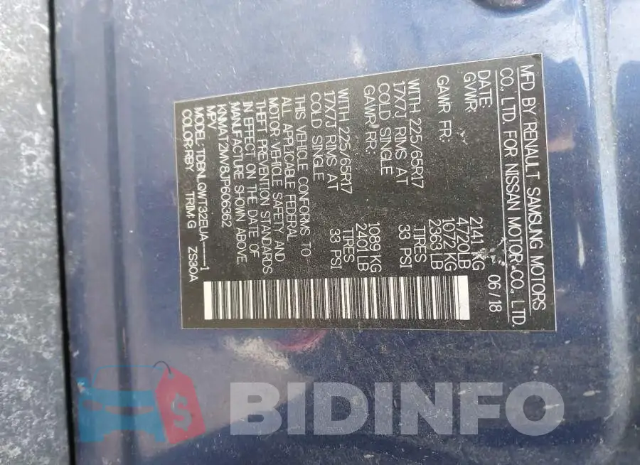 KNMAT2MV8JP606362 Photo# 9