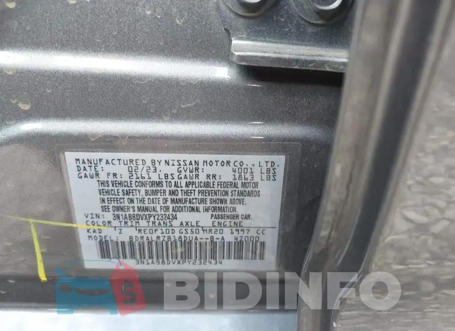 3N1AB8DVXPY232434 Photo# 9