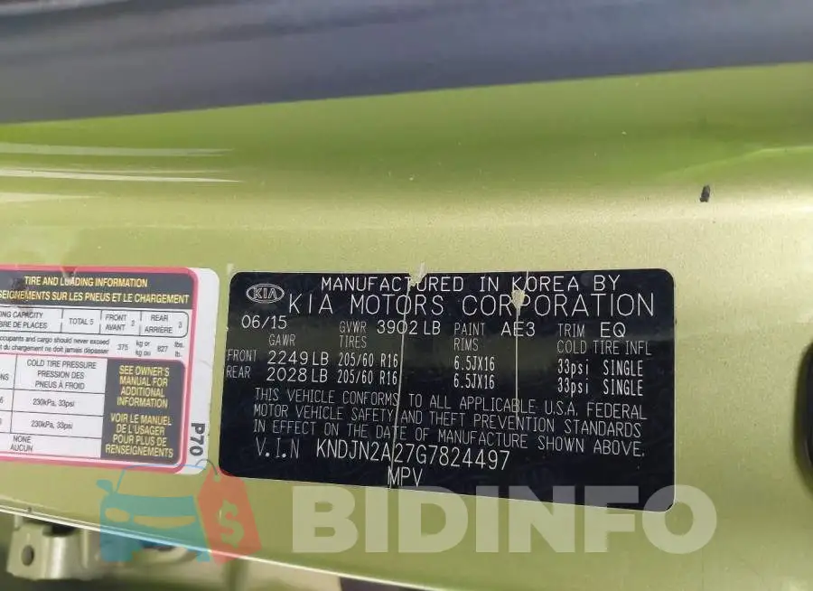 KNDJN2A27G7824497 Photo# 9