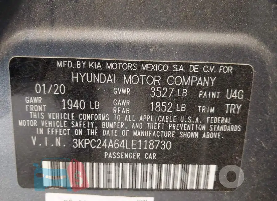 3KPC24A64LE118730 Photo# 9