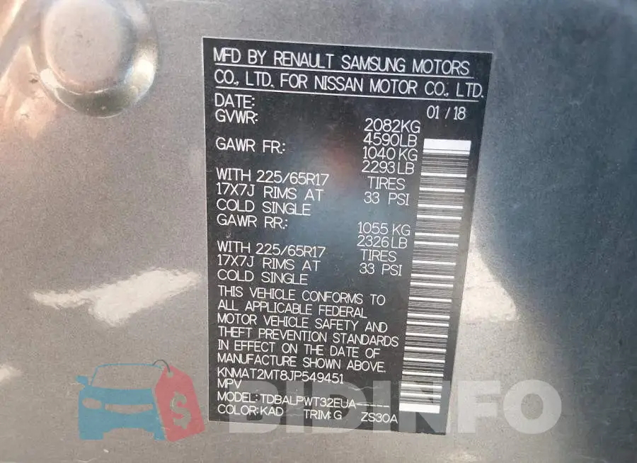 KNMAT2MT8JP549451 Photo# 9