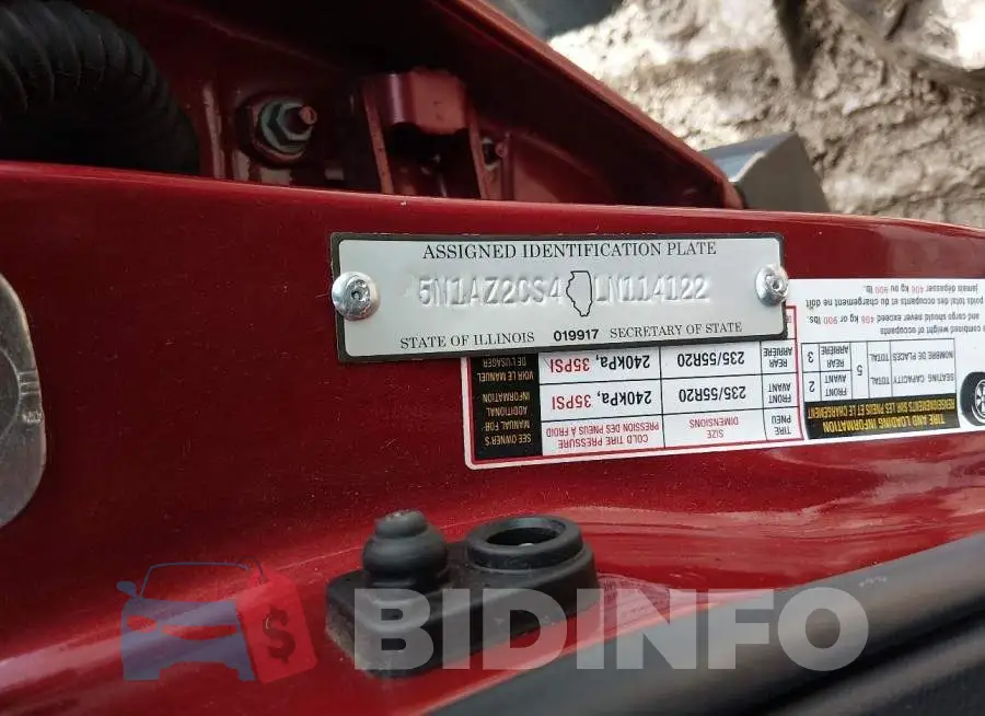 5N1AZ2CS4LN114122 Photo# 9
