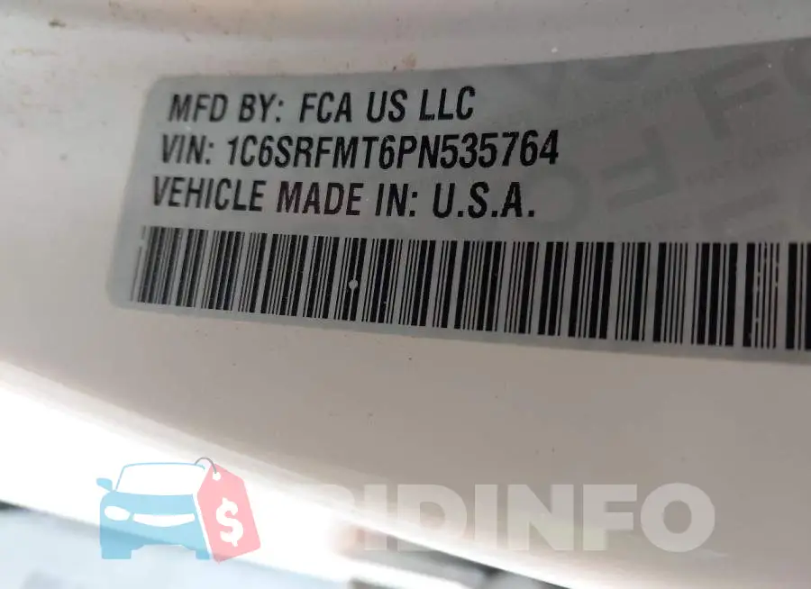 1C6SRFMT6PN535764 Photo# 9