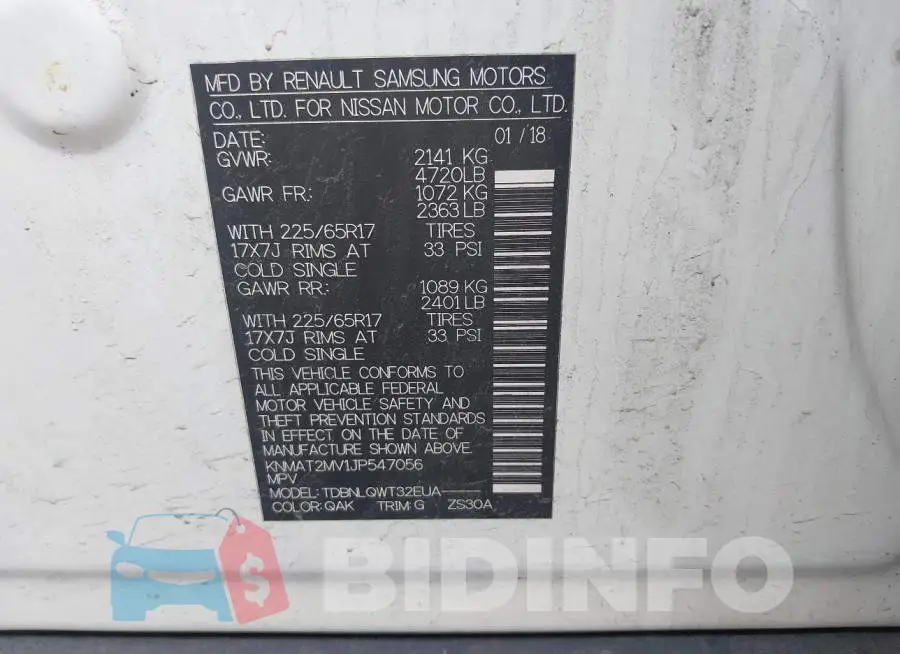 KNMAT2MV1JP547056 Photo# 9