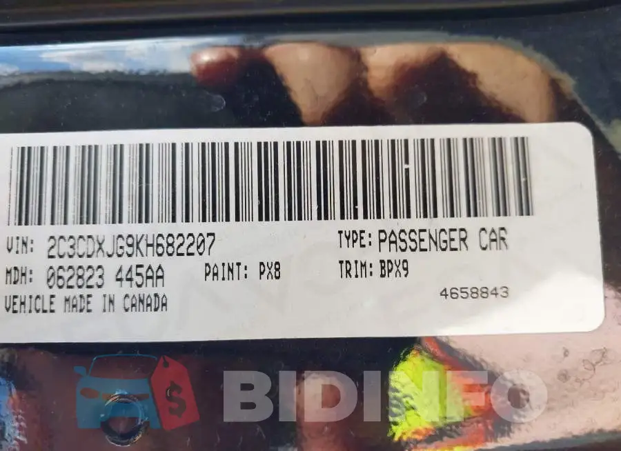 2C3CDXJG9KH682207 Photo# 9