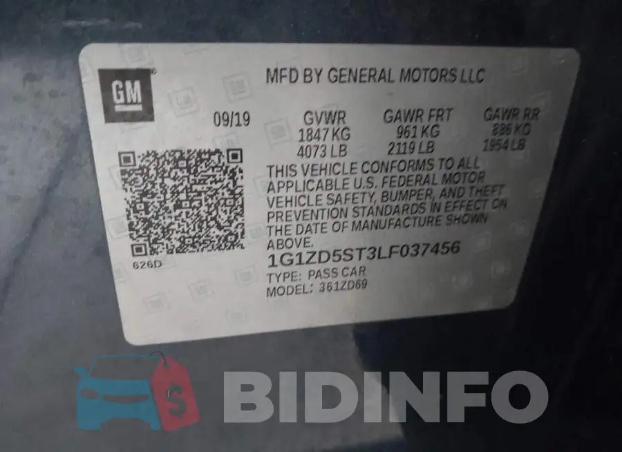 1G1ZD5ST3LF037456 Photo# 9