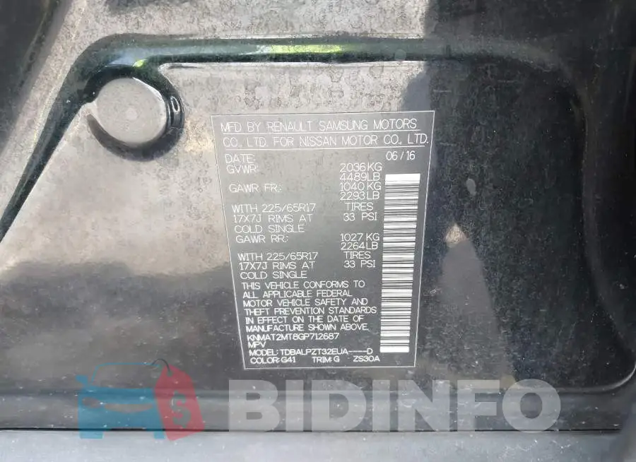 KNMAT2MT8GP712687 Photo# 9