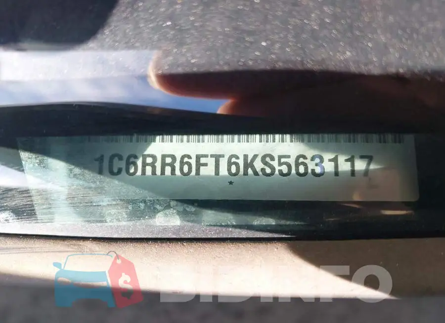 1C6RR6FT6KS563117 Photo# 17