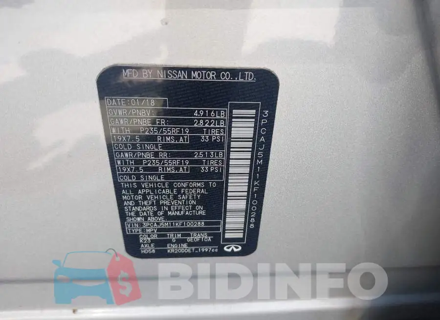 3PCAJ5M11KF100288 Photo# 9